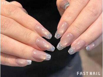ファストネイル 錦糸町店(FAST NAIL)/水光マグネット×ガラスフレンチ