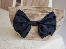 アトリエ ジョワ(Atelier Joie)/大きなリボンの麻かごbag♪