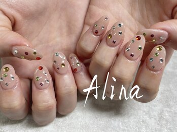 エリナネイルサロン池袋(Alina Nail Salon)/カラフルストーン