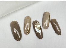 スピードネイル アンド アイ 宮交シティ店/#144【ニュアンス×シェル】