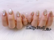 レヒネイル(LeHy nail)/チェック柄ネイル