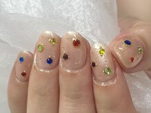 ランネイル 名古屋伏見(RANnail)/カラフルストーンネイル