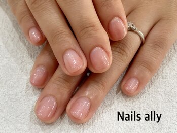 ネイルズアリー 立川店(Nails ally)/グラデーション×オフィスピンク