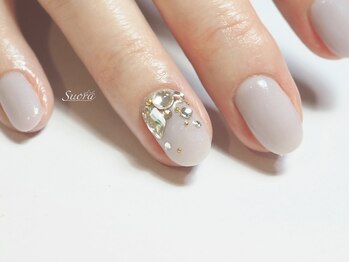 スオラ(suora)/シンプル×ジュエリーネイル