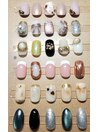 ¥7,800~¥12,800デサインネイル