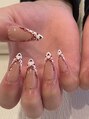 ネイルサロン ソウ 心斎橋店(Nail Salon Sou)&nbsp;可愛いハートフレンチ