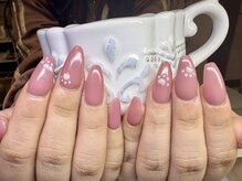 キミネイル(Kimi nail)/ワンカラー+4本アート