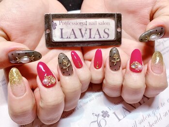 プロフェッショナル ネイルサロン ラヴィアス(LAVIAS)/【ジェル】10本アートし放題