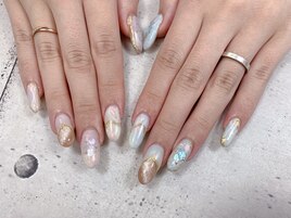 ニュアンスシェルネイル