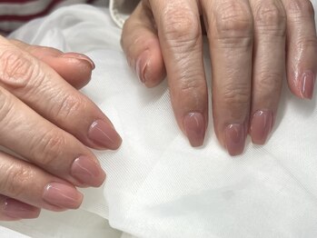 シンプルネイルワンカラーネイル