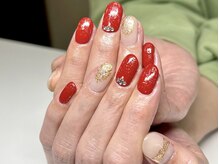 モーヴネイル(mauve.nail)/定額アートA＋ラメコート ¥11100