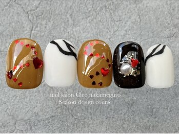 クレオ 中目黒店(Cleo)/ハート×チョコネイル