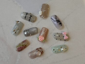 デイシー ネイルアンドアイラッシュ 新宿(deicy)/【定額】トレンドアートコース