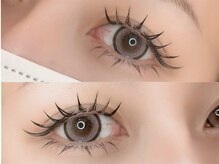 エルアイラッシュ バイ ファースト(el.eyelash by1st)の雰囲気（【束感仕上げ】ワンホンLEDマツエク140本）