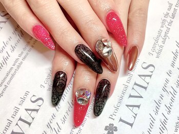 プロフェッショナル ネイルサロン ラヴィアス(LAVIAS)/【スカルプ】6本アートし放題