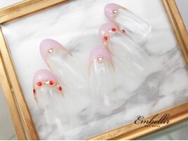 (1116)ガーリーフレンチネイル