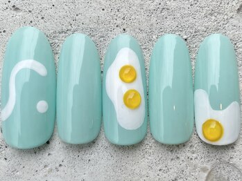 フリークネイル(FREAK Nail)/目玉焼きニュアンス ¥10000