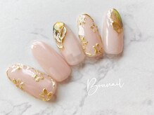 ボネール(nail ＆ eyelash Bounail)/ワンカラー ミラー ニュアンス