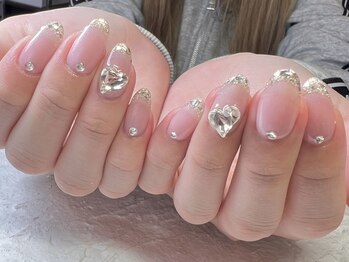 ビビネイル(vivi.NAIL)/ガラスフレンチ