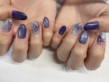 キラキラ宇宙感ネイル