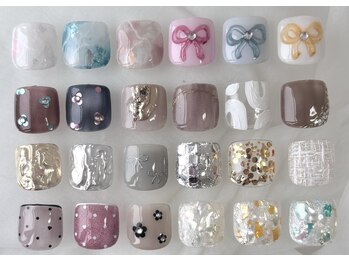 アイビス(ibis)/定額デザイン☆フットネイル