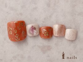 メタリックビンテージフラワー