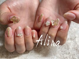 韓国風蝶々パーツデザイン