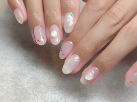 押し花 桜ネイル