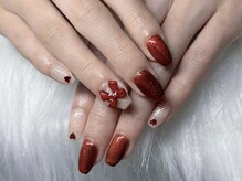 ネイルズバー 新宿店(Nails Bar)/レッドリボンネイル