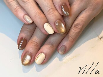 ヴィラ 武蔵小杉駅北口店(Villa)/【定額デザイン】ブラウンカラー