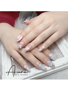 オーラネイル(Aura Nail)/姫系キラキラネイル