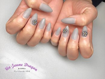 アン ジョーヌドラゴ/【自爪ネイル】マットフラワー
