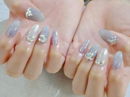 ＊オーロラブルー＊Vカット＊