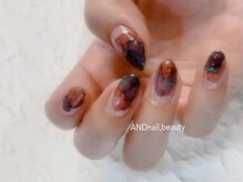 アンドネイル ビューティー(AND nail,beauty)/水彩画ネイル/パラジェル