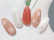 キラキラネイル 川口 南鳩ヶ谷店/雪の結晶/冬ネイル