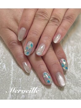 マーベイユ(Merveille)/マグネット×シェル×ガラスフレ