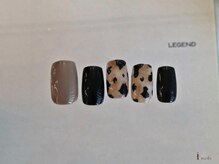アイネイルズ 横浜WEST店(I-nails)/秋ヒョウニュアンス柄¥8000