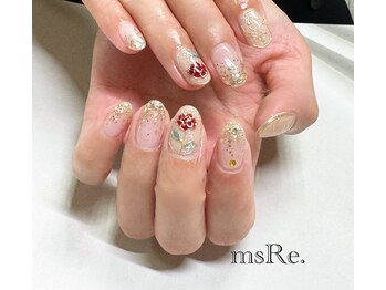 美女と野獣ネイル