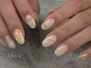 ニュアンス/アイボリー/お花