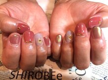 トータルサロン 白べぇーっ プラス/オーロラミラーネイル♪