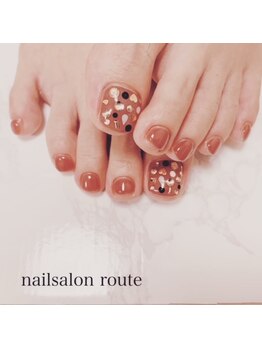ネイルサロン ルート 二子玉川(nailsalon route)/フットネイル☆アート込¥6500