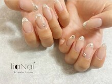 リアネイル(liaNail)/ガラスフレンチ☆