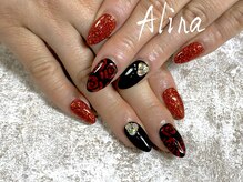 エリナネイルサロン池袋(Alina Nail Salon)/薔薇ネイル