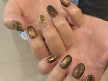 アイネイルズ 天神今泉店(I-nails)/【hikari.f】ゴールドミラー