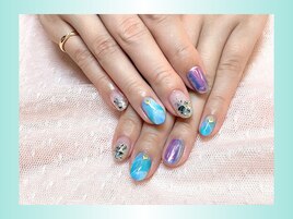 キラキラニュアンスネイル☆