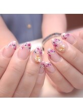ピオニーネイル(peony nail)/フラワーフレンチ