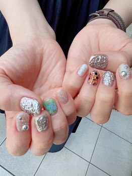 ステムネイル 下北沢(stem nail)/定額more hologram mirror