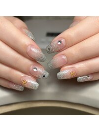 グラデーション/リボン/ストーン