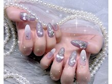 ネイル アリーズ セカンド(nail Allies 2nd)/さくらんぼネイル リボン ラメ