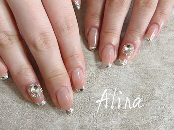 エリナネイルサロン池袋(Alina Nail Salon)/ガラスフレンチ